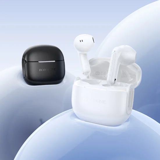 Слушалки – Borofone (FQ8 High) – Bluetooth 5.4, TWS, 300mAh – Черен