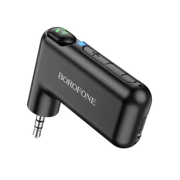 Bluetooth аудио приемник – Borofone (BC35 Wideway) – Bluetooth 5.0, 150mAh, Jack 3.5mm – Черен