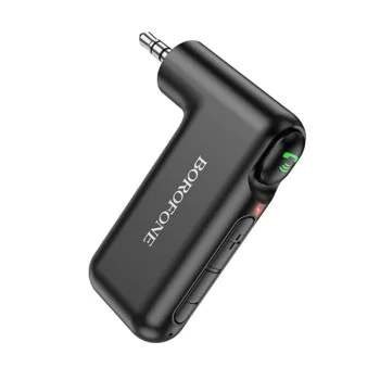 Bluetooth аудио приемник – Borofone (BC35 Wideway) – Bluetooth 5.0, 150mAh, Jack 3.5mm – Черен