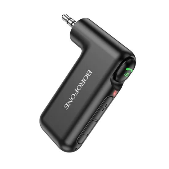 Bluetooth аудио приемник – Borofone (BC35 Wideway) – Bluetooth 5.0, 150mAh, Jack 3.5mm – Черен