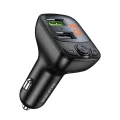 FM модулатор – Borofone (BC41 Eminency) – Bluetooth V5.0, 2x USB, MicroSD, QC3.0, 18W – Черен