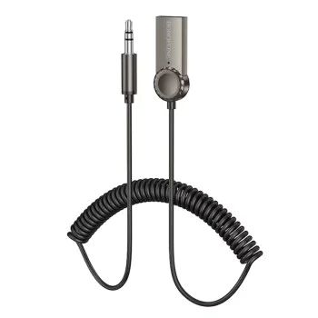 Bluetooth аудио приемник – Borofone (BC56 Peaceful) – Bluetooth 5.0, Jack 3.5mm – Металик