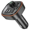 FM модулатор – Borofone (BC59 Heroic) – Bluetooth 5.4, 2x USB, Type-C, MP3 – Черен