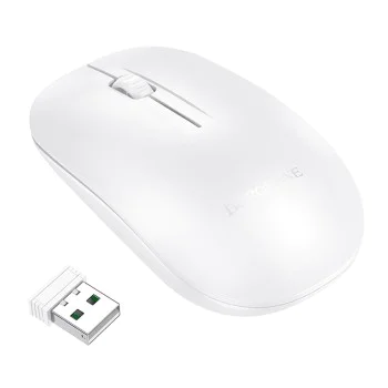 Безжична мишка – Borofone (BG14 Planet) – 2.4GHz, 1000DPI – Бял