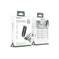 Зарядно за кола (B16) - Acefast - Бързо зареждане, USB, Type-C, 95W, с кабел 1.2м, алуминий - Метално сиво