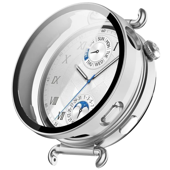 Протектор за Huawei Watch GT 6 41mm - Techsuit - Defense360 Pro + Протектор за екран - Сребрист