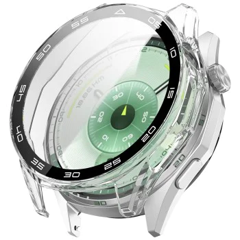 Протектор за Huawei Watch GT 6 46 мм - Techsuit - Defense360 Pro рамка + протектор за екран - Прозрачен