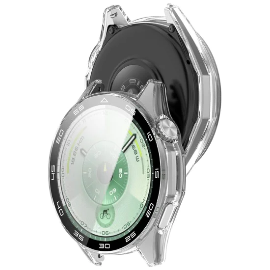 Протектор за Huawei Watch GT 6 46 мм - Techsuit - Defense360 Pro рамка + протектор за екран - Прозрачен