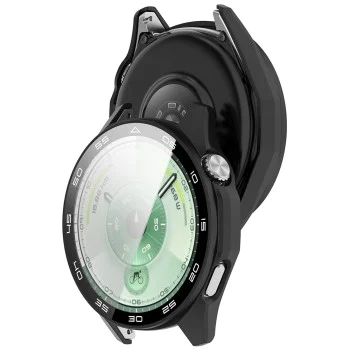 Безел + протектор – Techsuit Defense360 Pro Bezel – Huawei Watch GT 6 46mm – Черен