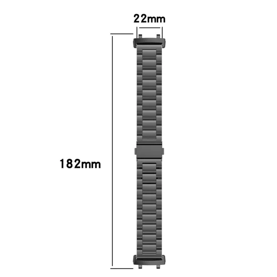 Каишка за часовник – Techsuit W010 – Amazfit T-Rex 3 – Черна