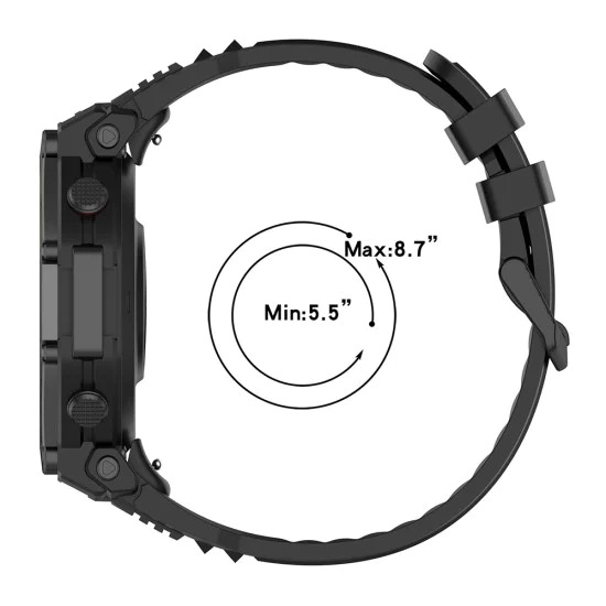 Каишка за Amazfit T-Rex 3 Pro – Techsuit (W067) – Черна