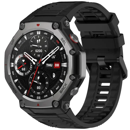 Каишка за Amazfit T-Rex 3 – Techsuit (W067) – Черна