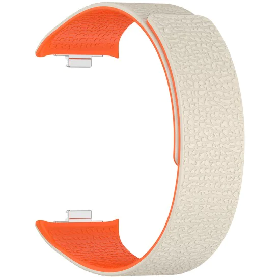 Каишка – Techsuit W016 – Xiaomi Smart Band 9 Pro / 8 Pro / Redmi Watch 4 / Watch 5 – Starlight / Orange
