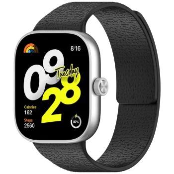 Каишка – Techsuit W016 – Xiaomi Smart Band 9 Pro / 8 Pro / Redmi Watch 4 / Watch 5 – Черен