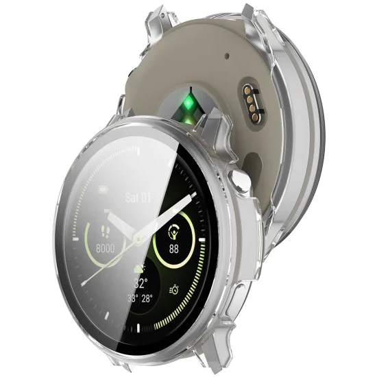Калъф + протектор – Techsuit Defense360 Pro – Garmin Venu 4 45mm – Прозрачен