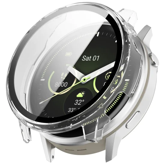 Калъф + протектор – Techsuit Defense360 Pro – Garmin Venu 4 45mm – Прозрачен