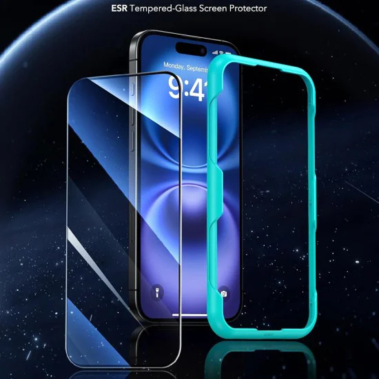 Протектор за iPhone 16 - ESR закалено стъкло - прозрачен