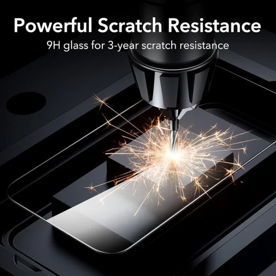 Протектор за iPhone 16 - ESR закалено стъкло - прозрачен