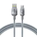 Кабел за данни Discolor (E0420803) - Baseus - Baseus - USB-A към USB-C, 100W, 480Mbps, 2м - Сребрист