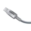 Кабел за данни Discolor (E0420803) - Baseus - Baseus - USB-A към USB-C, 100W, 480Mbps, 2м - Сребрист
