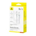 Кабел за данни Discolor (E0420702) - Baseus - USB-C към USB-C, 100W, 480Mbps, 1м - Сребрист