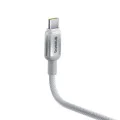 Кабел за данни Discolor (E0420702) - Baseus - USB-C към USB-C, 100W, 480Mbps, 1м - Сребрист