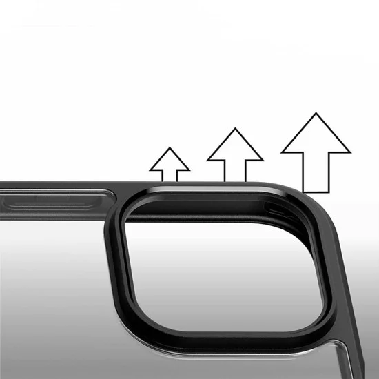 Калъф за iPhone 16 Pro - PanzerGlass® - HardCase Black MagSafe & Frame Series - Прозрачен