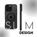 Калъф за iPhone 16 Pro - PanzerGlass® - HardCase Black MagSafe & Frame Series - Прозрачен