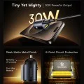 Baseus - Зарядно за кола Tiny Star Mini (C00035001121-02) - USB, Type-C, 30W, с вградена дръжка, 12V до 24V - Черно