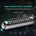 Techsuit - Premium SlideGuard за табела с телефонен номер (SN2) - Временен знак за паркиране за табло, самозалепващ се, цинкова сплав - черен