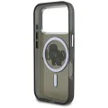 Калъф за iPhone 17 Pro – с MagSafe – Karl Lagerfeld (KLHMP17LHGKCGKBK) IML Glitter Karl & Choupette Sketch Logo – Черен
