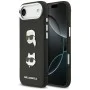 Калъф за iPhone 17 Air – Karl Lagerfeld (KLHCP17MPSFDHPOK) FW Grained Heads Pins & Logo – Черен