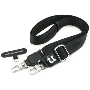 Страп държач – Karl Lagerfeld (KLUCNCHPSPK) Tether Patch Choupette Metal Logo – Черен