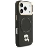 Калъф за iPhone 17 Pro – с MagSafe – Karl Lagerfeld (KLHMP17LPCRLRKLK) Hardcase Big Strap Karl Metal Logo – Черен