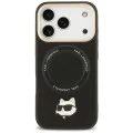 Калъф за iPhone 17 Pro Max – с MagSafe – Karl Lagerfeld (KLHMP17XPCRLRCHK) Hardcase Big Strap Karl Metal Logo – Черен