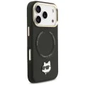 Калъф за iPhone 17 Pro Max – с MagSafe – Karl Lagerfeld (KLHMP17XPCRLRCHK) Hardcase Big Strap Karl Metal Logo – Черен
