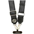 Универсална презрамка – Guess (GUUCNP4DGMK) 4G Strass Metal Logo – регулируема, 1.5m – Черен