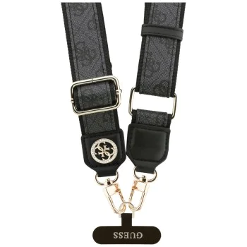 Универсална презрамка – Guess (GUUCNP4DGMK) 4G Strass Metal Logo – регулируема, 1.5m – Черен