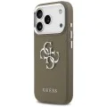 Калъф за iPhone 17 Pro – Guess (GUHCP17LPG4SMCEW) Hardcase Grained Big 4G Classic Logo – Кафяв