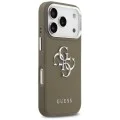 Калъф за iPhone 17 Pro – Guess (GUHCP17LPG4SMCEW) Hardcase Grained Big 4G Classic Logo – Кафяв