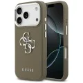 Калъф за iPhone 17 Pro – Guess (GUHCP17LPG4SMCEW) Hardcase Grained Big 4G Classic Logo – Кафяв