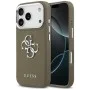 Калъф за iPhone 17 Pro – Guess (GUHCP17LPG4SMCEW) Hardcase Grained Big 4G Classic Logo – Кафяв