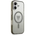 Калъф за iPhone 17 – с MagSafe – Guess (GUHMP17SHGTMLCGA) IML Gradient Triangle Logo – Каки