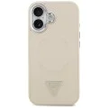 Калъф за iPhone 17 – с MagSafe – Guess (GUHMP17SPSDTSCME) Hardcase Triangle Logo – Бежов