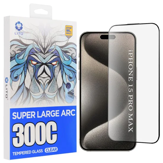 Протектор за iPhone 15 Pro Max - Lito D+ Max 300C - Прозрачен