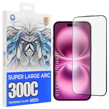 Протектор за iPhone 16 Plus - Lito D+ Max 300C - Прозрачен