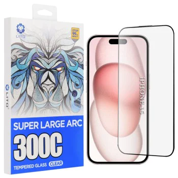 Протектор за iPhone 15 - Lito D+ Max 300C - Прозрачен