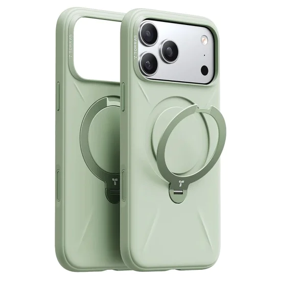 Калъф за iPhone 17 Pro Max - QPRO Silicone Series - Torras - Matcha Green