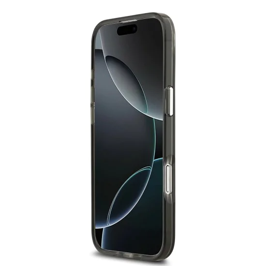 Калъф за iPhone 17 Air – с MagSafe – Guess (GUHMP17MHGTMLCGK) IML Gradient Triangle Logo – Черен