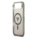 Калъф за iPhone 17 Air – с MagSafe – Guess (GUHMP17MHGTMLCGK) IML Gradient Triangle Logo – Черен